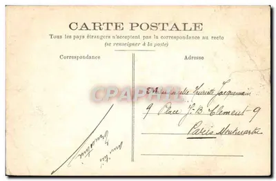 Les Etangs — Vue d'un chemin bordé d'arbres et d'un étang — D. W. D. — Verso