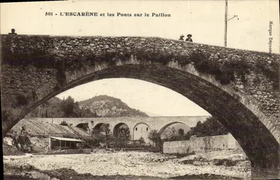 L'ESCARÈNE e os Pontes sobre o Paillon — Marca Registrada — n° 501