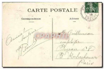 Vallière (Creuse) — Les Rochers de la Rigole du Diable — L. Barthel, edit. Vallière — Verso