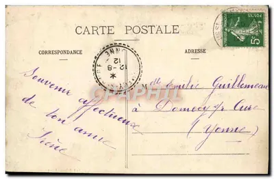 Ruínas do Castelo de Merle — La Corrèze Illustrée, n°93 — Coll. Lyhoulet frères — Verso