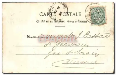 Nancy - Hémicycle de la Carnière - Palais du Gouvernement — Maison des Magasins Réunis, édit., Nancy — Rewers