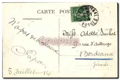 Arredores de Épinal — Vale de Saint-Antoine — Edição J. Armand, Épinal — Verso