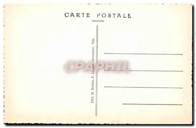 Vire — Die Esplanade des alten Schlosses — Verlag H. Ermiee, Vire — Rückseite