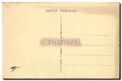 Bilhete postal antigo Rouen Place De La Pucelle Jeanne d'Arc — Verso