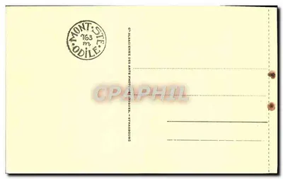 Monte Ste-Odile — La Cour du Couvent — Editore: C.V. Alsacienne des Arts Photographiques, Strasbourg — Verso