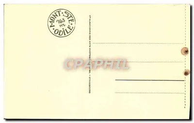 Mont Ste-Odile [alt. 763 m] — Klasztor - Szlak Okrężny — Cie Alsacienne des Arts Photographiques, Strasbourg — Rewers