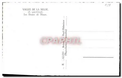 As Senhoras de Meuse — Vale da Meuse — R. Callois, Laifour — Verso