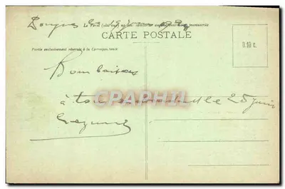 Dois camponeses discutindo em frente a um café — Nos Bons Paysans, série 17 — editor Masque & Cie — Verso