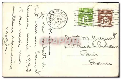 Copenhague - Marmorbroen — Stenders Förlag Eneret N° 1911 — Verso