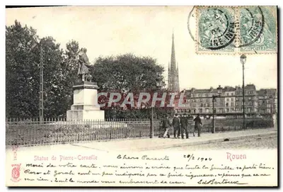 Estátua de Pierre-Corneille — Rouen — Editor não identificado