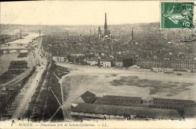Rouen — Panorama tirado de Sainte-Catherine — LL.