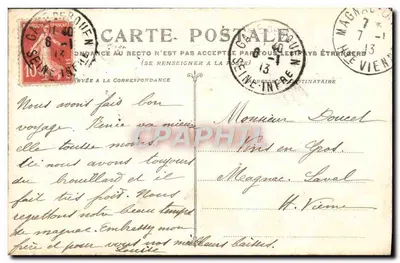 Rouen — Praça do Hôtel-de-Ville — E.D. 218 — Verso