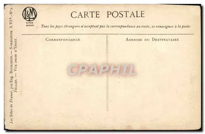 Vue de Fécamp — Les Sites de France — Série VI P. N°2 — Éditeur Eug. Bourgeois — Verso