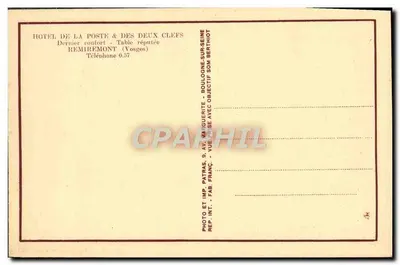 Hotel van de Twee Sleutels — Remiremont (Vosges) — Patras — Achterkant