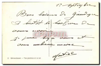 Gérardmer — Ogólny widok i jezioro — 'Bai-Photo' P. Strasbourg — Rewers