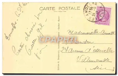 Gaillon (Eure) — Casas antigas — X. O. 2107 — Verso