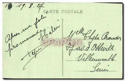 Ao redor de Bernay - MENNEVAL - O Castelo — Edição Louvet - Chiché G. Waller — Verso