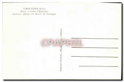 Vimoutiers (Orne) — Antiga Abadia dos Monges de Jumièges — Edição Cardon, Listeux — Verso