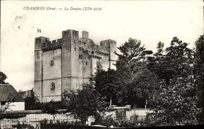 Chambois (Orne) — O Donjon (século XII) — Bolfin, editor Argentan