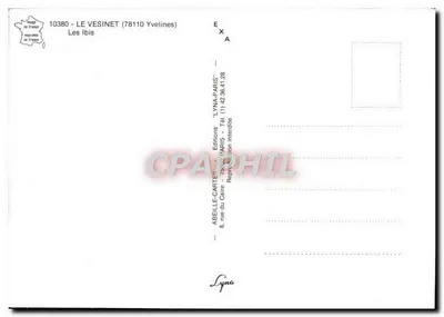 Le Vesinet — Os Ibis — Edições Lyna — Verso