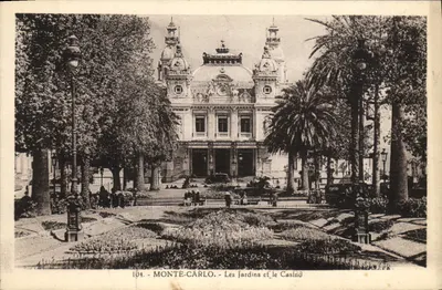 Monte-Carlo — Wzory ogrodów i kasyna — wydawnictwo 'La Cigogne', Monako