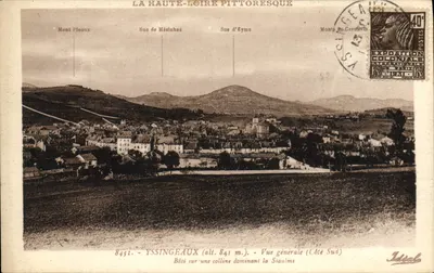 Yssingeaux (alt. 841 m.) — Vista geral (Lado Sul) — Edições Idéal, Allier