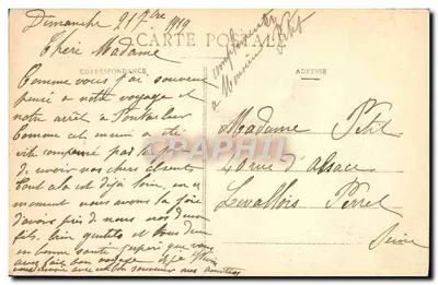 Hartmannwillerkopf (Stary Armand) — Wierzchołek całkowicie zniszczony, teatr brutalnych walk — Ad Weick, Saint Dié N° 13643 — Rewers