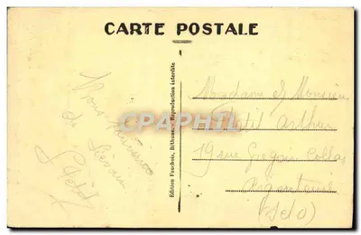 Vimy-Ridge — Entrata del Sotterraneo — Edizione Fauchois, n°6 — Verso