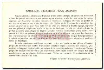 Saint-Leu-d'Esserent — Igreja abacial (séculos XI a XV) — Verso