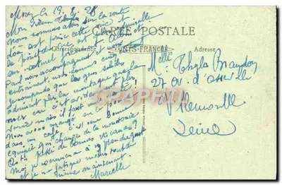 Jura — Morez — Droga Rousses przy wyjściu z Morez — wydawca E. R. Dey — Rewers