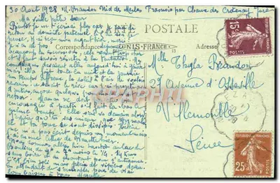 Morez-du-Jura — Rue des Jardins — Verso