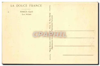 Les Arènes — Nîmes (Gard) — Les Éditions d'Art 'Nouveau' Paris — Rewers
