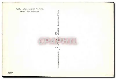 Reid's Hotel, Funchal — Madeira — Publié par J. Alder, Newport, Isle of Wight — Rewers