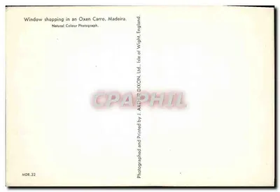 Carro de boi — Madeira, Inglaterra — J. Arthur Dixon Ltd. — Verso