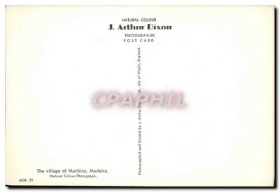 Wioska Machico, Madeira — widok panoramiczny — J. Arthur Dixon, MDR. 51 — Rewers