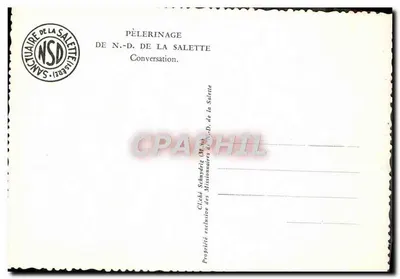 Estátua de Nossa Senhora de La Salette — Pelerinagem de N.-D. de La Salette — Editor: Missionários de La Salette — Verso
