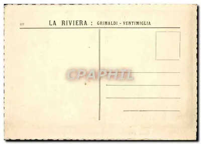 Ponte San Luigi - Fronteira Italo-Francesa — Grimaldi - Ventimiglia, n°457 — Verso