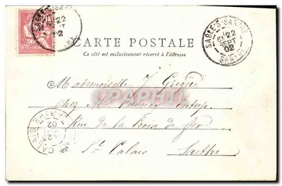 Solemes — Abadia das Beneditinas — Fototipia J. Boury, Le Mans — Verso