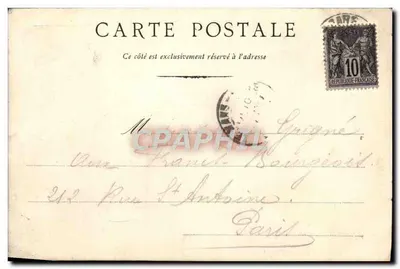 Rue du Tunnel — Le Mans — Wydawca: G. Cadot — Rewers