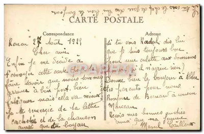 Rouen — Vista Geral tirada da Côte Sainte-Catherine — editor não identificado, n° 25 — Verso