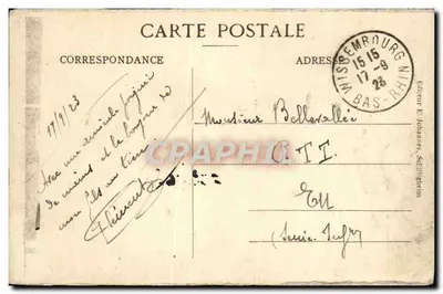 Wissembourg (Als.) — Kwatera Kléber — Wydawca E. Johannes, Sélestat — Rewers