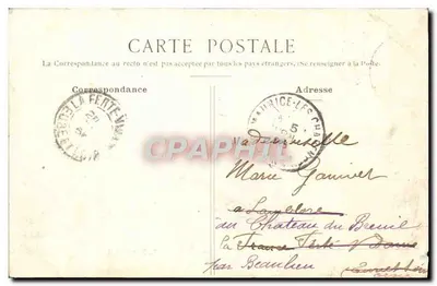 Stara pocztówka Saint Cloud Seine Aux Coteaux Bateaux — Rewers