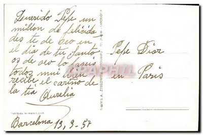 Barcelonę (Tibidabo) — ogólny widok — wydawca Zerkowitz, n° 542 — Rewers