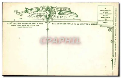 Folkestone — The Fish Market — Victoria Post Card Series — Verso