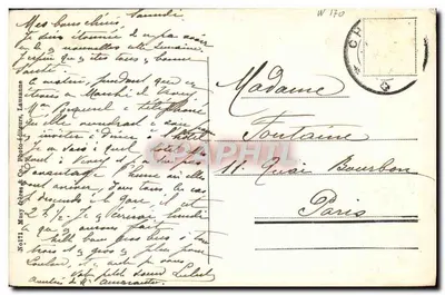 Rivaz i Chexbres — widok na wieś i winnice nad Rhońskim — Must Arènes & Co. Nr 171 — Rewers