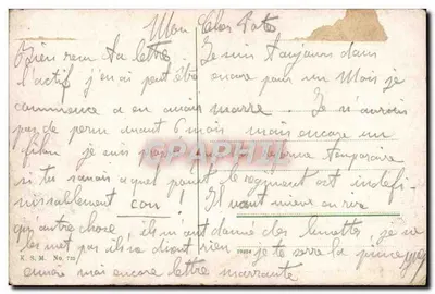 Zamek Pfalz bei Kaub — widok zamku nad wodą — wydawca K.S.M. n° 725 — Rewers