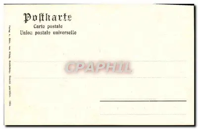Ruínas de Liebenstein e Sterrenberg sob a luz da lua — Brüder bei Mondschein — Union postale universelle, n°439 — Verso