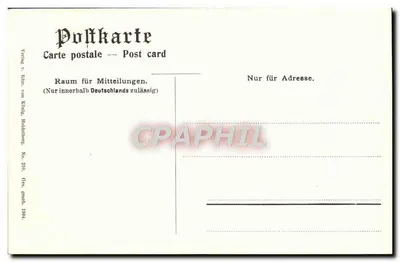Braubach i Marksburg — widok panoramiczny — Verlag v. Blüm, Halleberg, nr 210 — Rewers