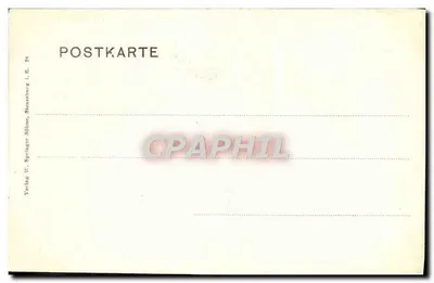 Vrouw in traditioneel kleding — Schwarzwald — uitgever Springer, Straßburg, n° 78 — Achterkant