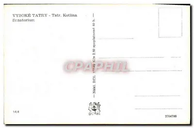 Wysokie Tatrzańskie - Tatrzańskie Kotlina — Senat — Nákl. RČR — Rewers